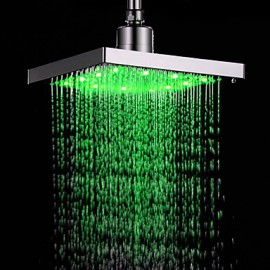 Shower Faucets LED with Chrome Single Handle One Hole