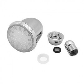 Contemporary Chrome Finish Color Changing LED Showerhead