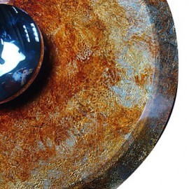 Contemporary Tempered Glass Bathroom Sink with Waterfall Tap, Mounting Ring and Water Drain