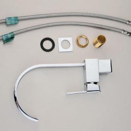 Deck Mounted Single Handle One Hole with Chrome Kitchen Tap