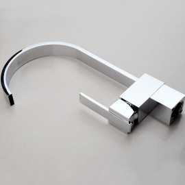 Deck Mounted Single Handle One Hole with Chrome Kitchen Tap