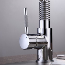 Deck Mounted Single Handle One Hole with Chrome Kitchen Tap