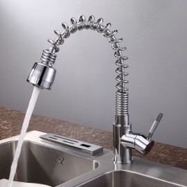 Deck Mounted Single Handle One Hole with Chrome Kitchen Tap