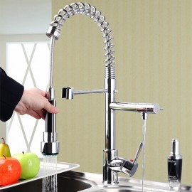Deck Mounted Single Handle One Hole with Chrome Kitchen Tap