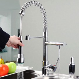 Deck Mounted Single Handle One Hole with Chrome Kitchen Tap