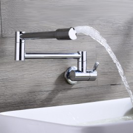Wall Mounted Single Handle One Hole with Chrome Kitchen Tap