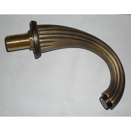 2 Handles Antique Brass Bathroom Basin Mixer Faucet Tap