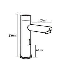 Aaaa Battery Power Automatic Sensor Bathroom Touchless Faucet Hot Cold Mixer Sink Faucet Tap