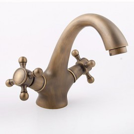 Antique Brass Faucet Hot And Cold Bathroom Faucet Antique Single Hole Antique Faucet