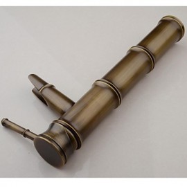 Antique Brass Finish Single Hole Single Handle Bathroom Basin Faucet