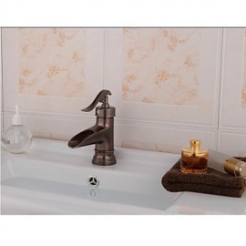 Antique Brass Finish Single Hole Single Handle Bathroom Basin Faucet