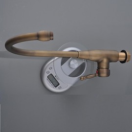 Antique Brass Finish Single Hole Single Handle Bathroom Basin Faucet(Tall)