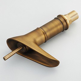 Antique Brass Finish One Hole Single Handles Bathroom Sink Faucet