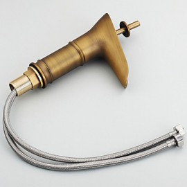 Antique Brass Finish One Hole Single Handles Bathroom Sink Faucet