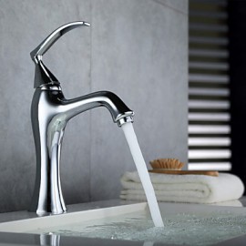 Antique Finish Brass One Hole Single Handle Bathroom Sink Faucet