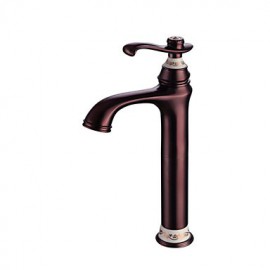Antique Oil-Rubbed Bronze Finish Single Handle Bathroom Sink Faucet