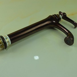 Antique Oil-Rubbed Bronze Finish Single Handle Bathroom Sink Faucet