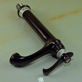 Antique Oil-Rubbed Bronze Finish Single Handle Bathroom Sink Faucet