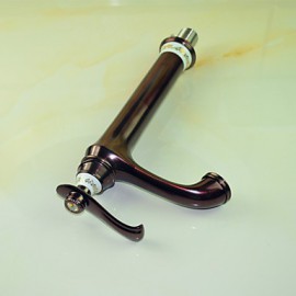 Antique Oil-Rubbed Bronze Finish Single Handle Bathroom Sink Faucet