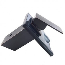 Antique Orb Finish Led Blue / Green / Red Light Waterfall Bathroom Sink Faucet- Black