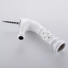 Antique Painting Brass One Hole Single Handle Bathroom Sink Faucet