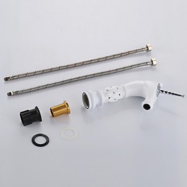 Antique Painting Brass One Hole Single Handle Bathroom Sink Faucet