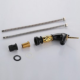 Antique Painting Brass One Hole Single Handle Bathroom Sink Faucet