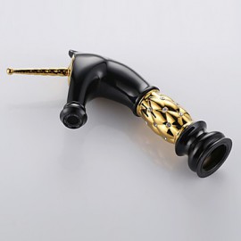 Antique Painting Brass One Hole Single Handle Bathroom Sink Faucet