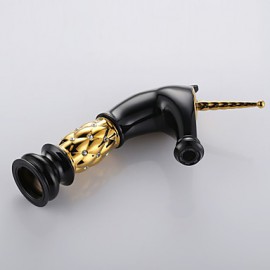 Antique Painting Brass One Hole Single Handle Bathroom Sink Faucet