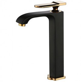 Antique Painting Chrome Brass One Hole Single Handle Bathroom Sink Faucet