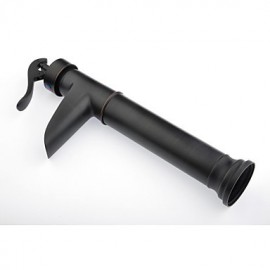 Antique Style Oil-Rubbed Bronze Finish Waterfall Brass Bathroom Sink Faucet