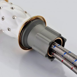 Antique Ti-Pvd Brass One Hole Single Handle Bathroom Sink Faucet