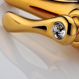 Antique Ti-Pvd Brass One Hole Single Handle Bathroom Sink Faucet