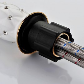 Antique Ti-Pvd Brass One Hole Single Handle Bathroom Sink Faucet