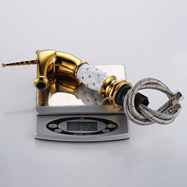 Antique Ti-Pvd Brass One Hole Single Handle Bathroom Sink Faucet