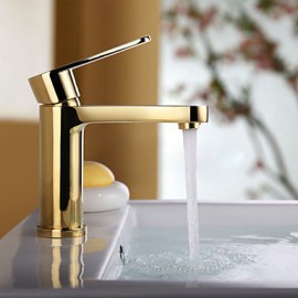 Antique Ti-Pvd Finish Brass One Hole Single Handle Bathroom Sink Faucet