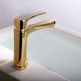 Antique Ti-Pvd Finish Brass One Hole Single Handle Bathroom Sink Faucet