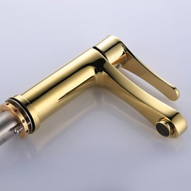 Antique Ti-Pvd Finish Brass One Hole Single Handle Bathroom Sink Faucet