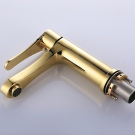 Antique Ti-Pvd Finish Brass One Hole Single Handle Bathroom Sink Faucet