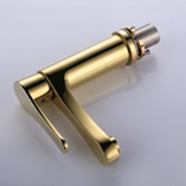 Antique Ti-Pvd Finish Brass One Hole Single Handle Bathroom Sink Faucet