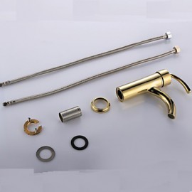 Antique Ti-Pvd Finish Brass One Hole Single Handle Bathroom Sink Faucet