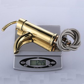 Antique Ti-Pvd Finish Brass One Hole Single Handle Bathroom Sink Faucet