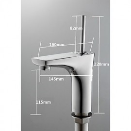 Aquafaucet Single Handle Chrome Bathroom Sink Vessel Faucet Basin Mixer Taps