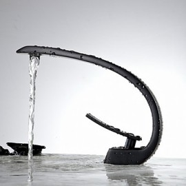 Aquafaucet Unique Bathroom Sink Vessel Faucet Vanity Mixer Tap Oil Rubbed Bronze Lavatory Mixer Tap Brass