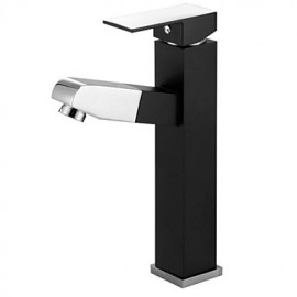 Art Deco / Retro Pullout Spray Brass Painting Bathroom Sink Faucet