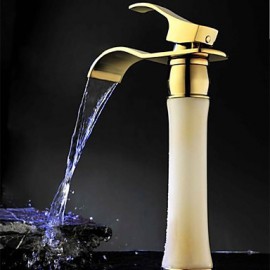 Art Deco / Retro Waterfall Brass Ti-Pvd