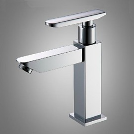 Bathroom Sink Chrome Finish Single Handle Basin Faucet Water Tap New Cold Water