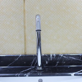 Bathroom Sink Faucet Brass Finish With Automatic Sensor