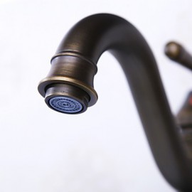 Bathroom Sink Faucet Classic Style Antique Bronze Finish