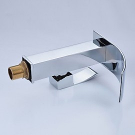Bathroom Sink Faucet Contemporary Design Waterfall Faucet(Chrome Finish)